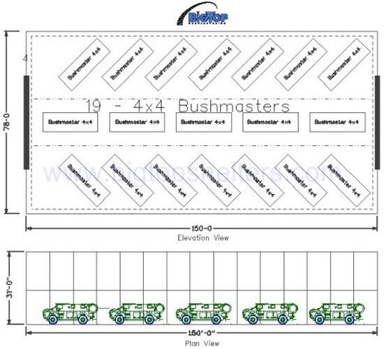 large area maintenance shelter