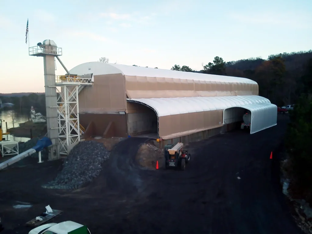 fabric buildings for mining operations